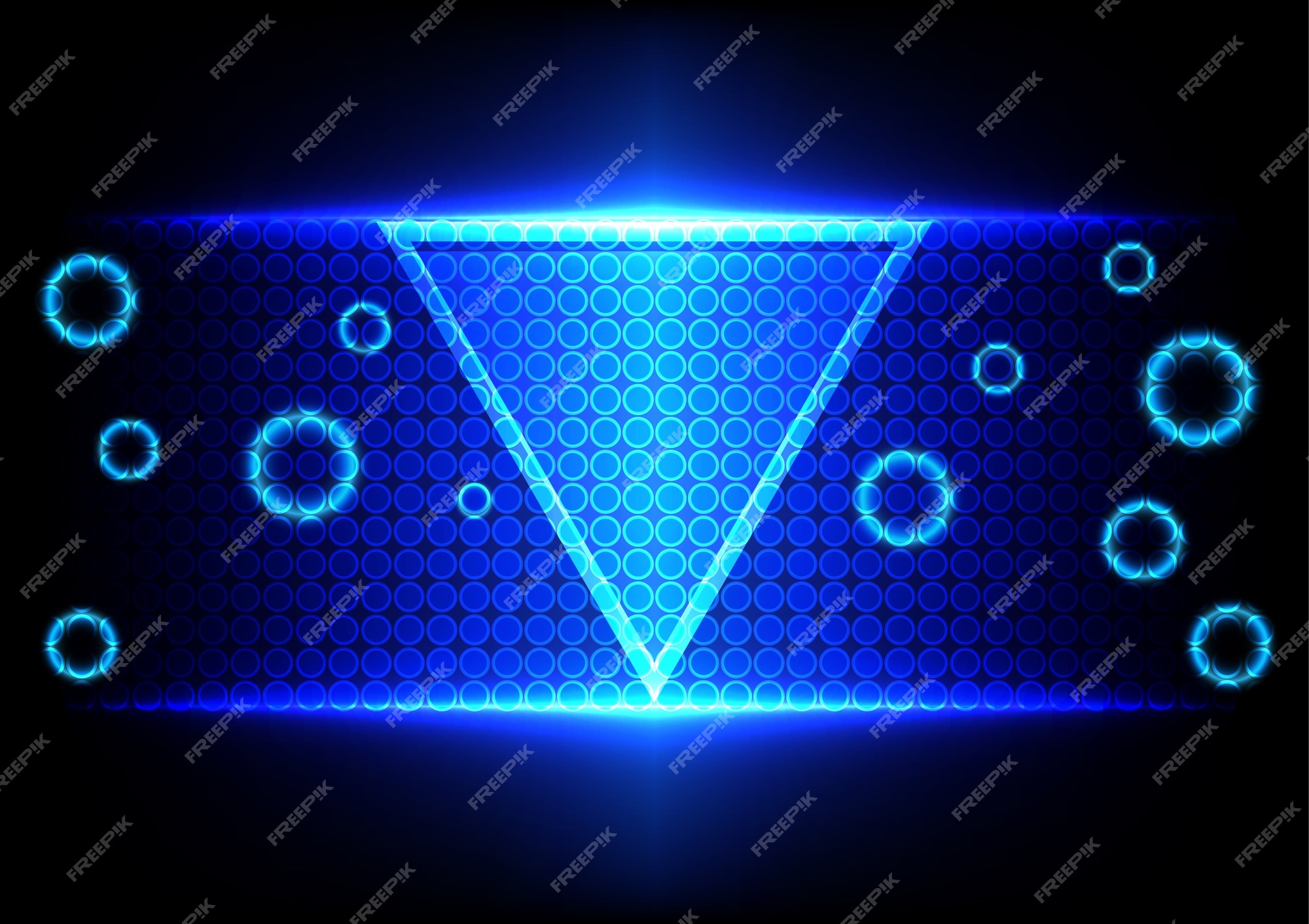 Premium Vector | Abstract triangle blue light technology background