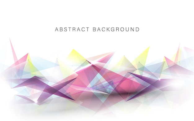 Abstract triangle and geometric background. Digital futuristic technology concept. Vector illustration