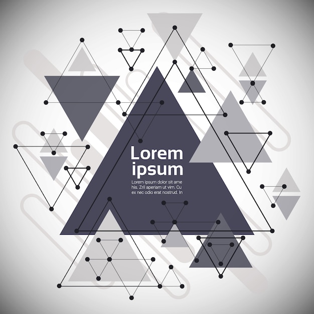 Abstract triangle geometrical background banner copy space