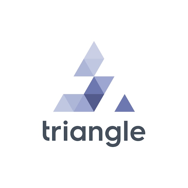 Vector abstract triangle logo design templates