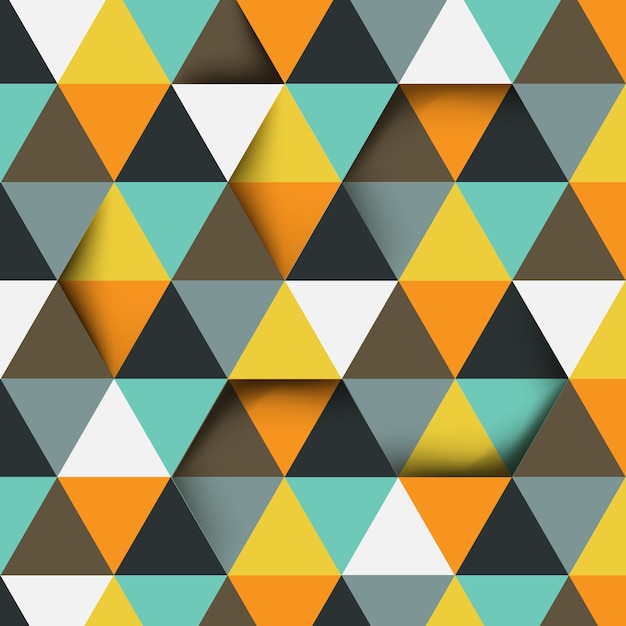 Abstract triangle pattern with copy space