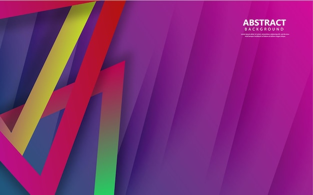 Abstract triangle shape gradient color background