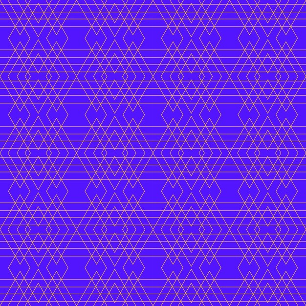 青い色のモダンなデザイン イラスト壁紙エスニック ファブリックの抽象的な三角形と線