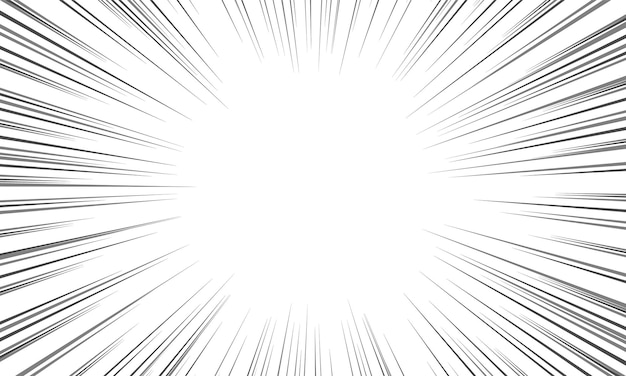 Manga anime action frame lines. abstract explosive template with speed lines  on transparent background. motion radial lines. flash explosion radial  lines vector illustration | Download on Freepik