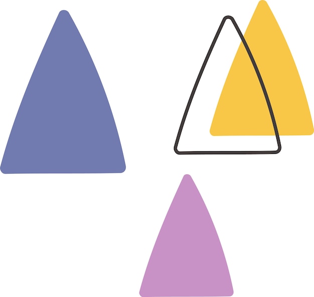 Abstract triangles design