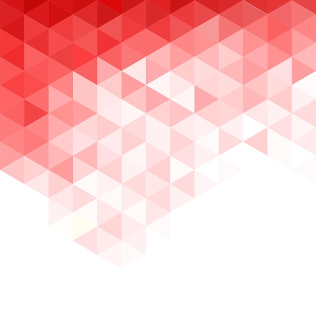 Abstract triangular background Red geometric pattern