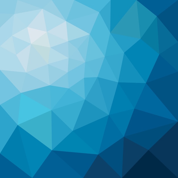 Abstract Triangular Low Poly Blue