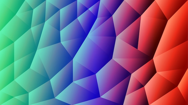 abstract triangulated background Gradient red and blue background Illustrator