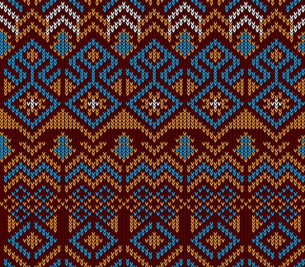 Vector abstract tribal aztec seamless pattern