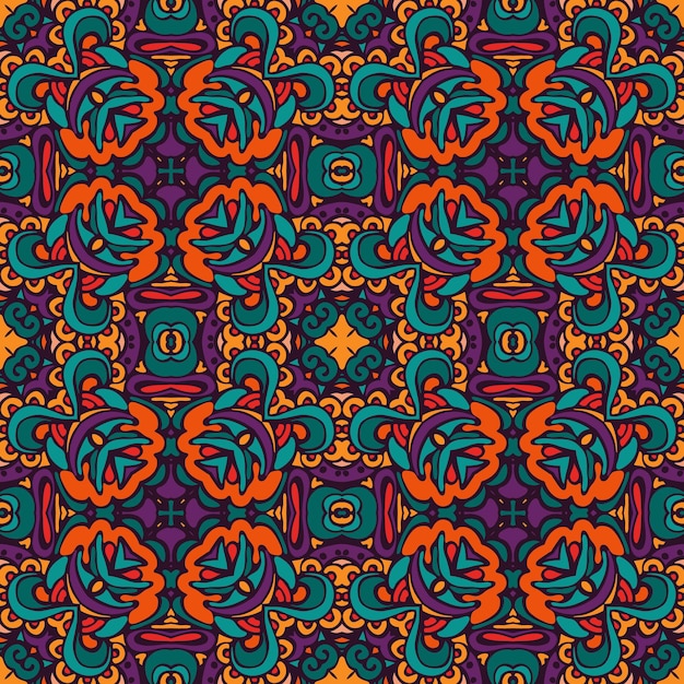 Abstract Tribal vintage ethnic seamless pattern ornamental