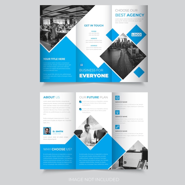 Abstract trifold brochure design