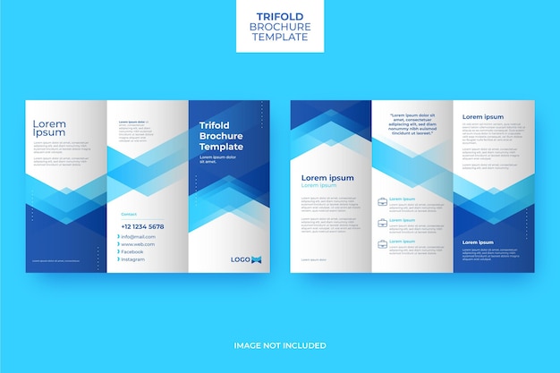 Abstract trifold brochure template