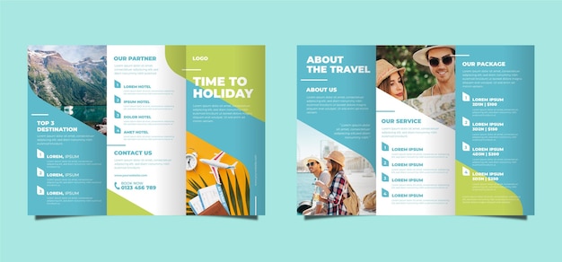 Abstract trifold brochure theme