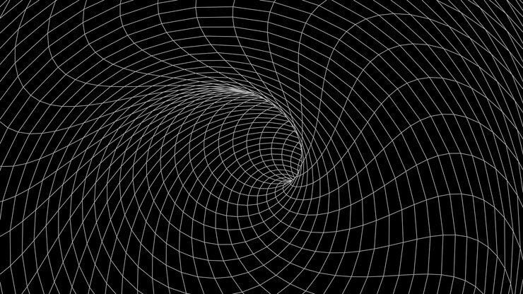 Vector abstract tunnel vector wormhole 3d corridor mesh