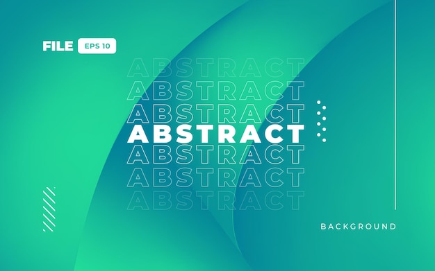 Abstract Turquoise Waves Gradient Background
