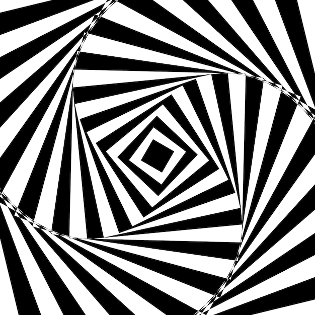 Vector abstract twisted black and white background