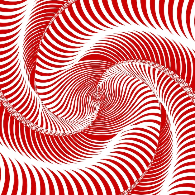 Abstract twisted optical illusion of distorted surface Twisted stripes Stylized 3d tunnel