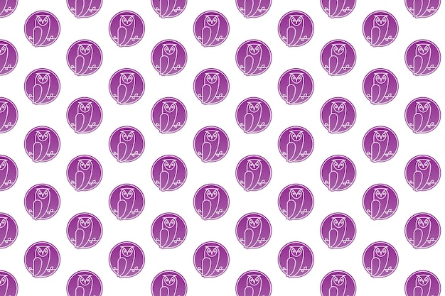 Abstract uil logo patroon ontwerp Gratis Vector
