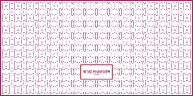 abstract and unique shape pink pattern