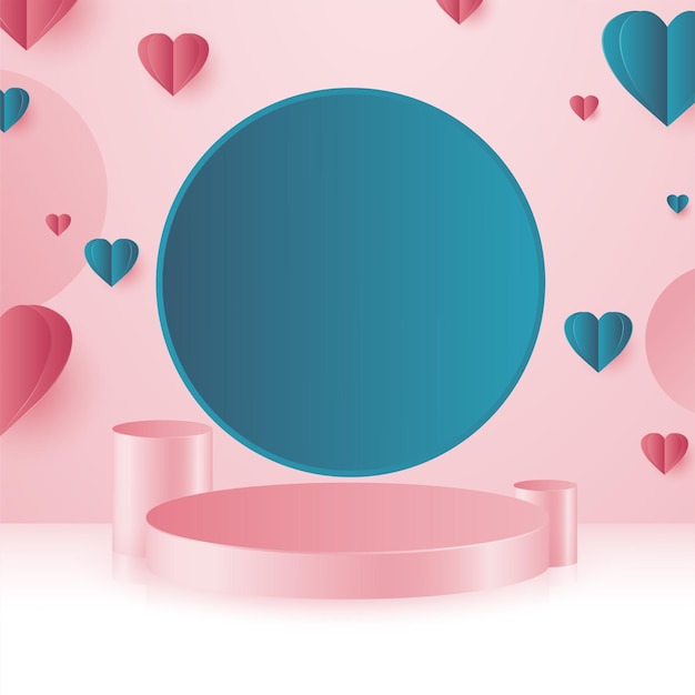 Abstract Valentine's Day Background with beautiful color