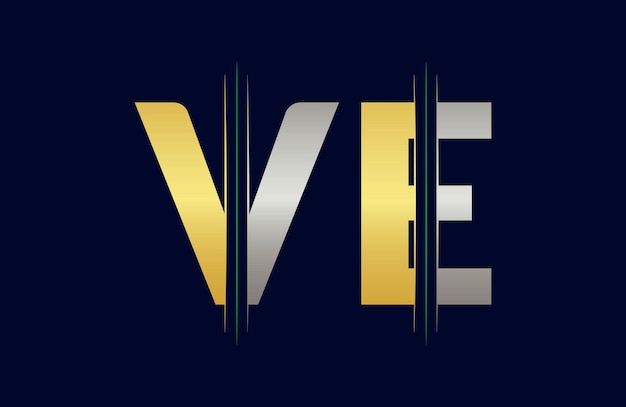 abstract ve letter logo design template vector logo illustration