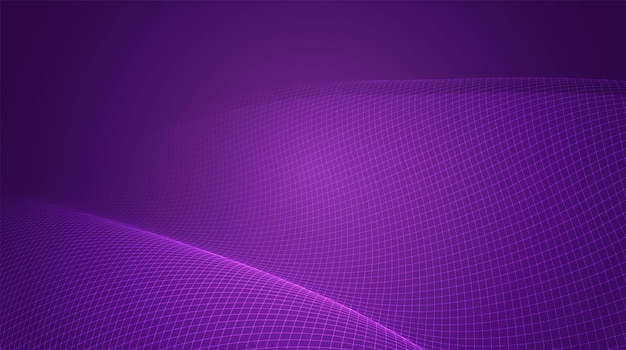 Abstract vector 3d background with bends and wave