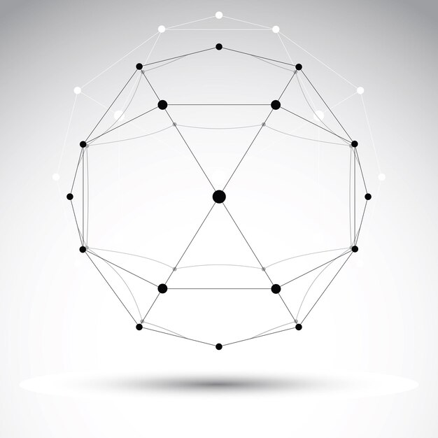 Abstract vector 3D mesh-object, duidelijke eps 8.