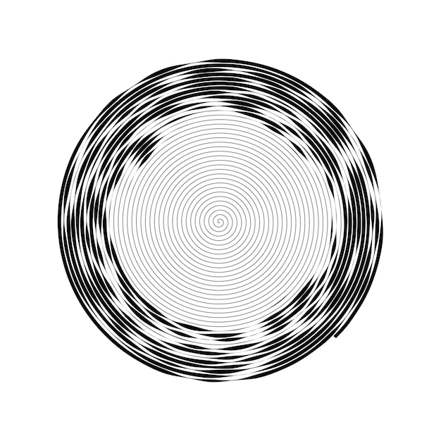 Abstract vector achtergrond Optische illusie Rond frame