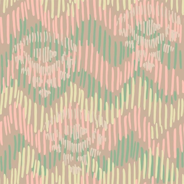 Vector abstract vector background boho striped pattern soft color ethnic design for textile bed linen