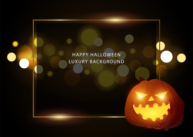 Abstract vector background of bokeh lights in EPS10 for Halloween theme