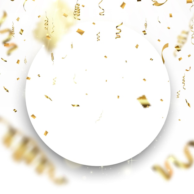 Abstract vector background for illustration creation. Falling confetti with sparkles.