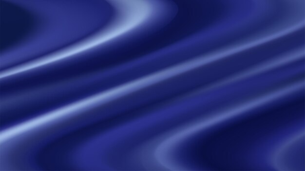 Vector abstract vector background luxury dark blue cloth or liquid wave or wavy folds of satin velvet