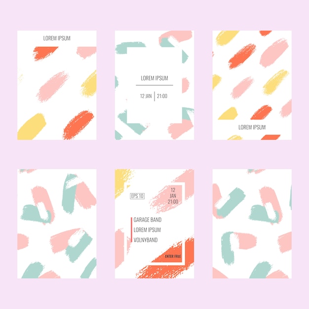 Abstract vector background set