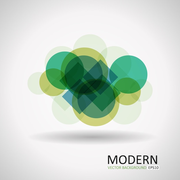 Abstract vector background Transparent vector logo in green