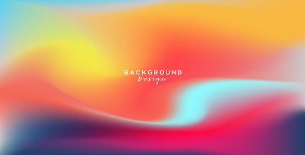 Abstract vector background with colorful dynamic wave