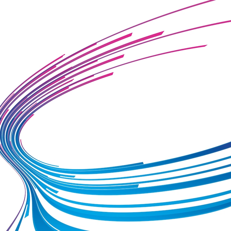 Vector abstract vector background with curved lines isolated background