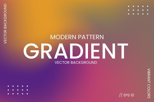 Abstract Vector Banner Gradient Modern Pattern Poster Text and Geometric Shapes Red and Yellow
