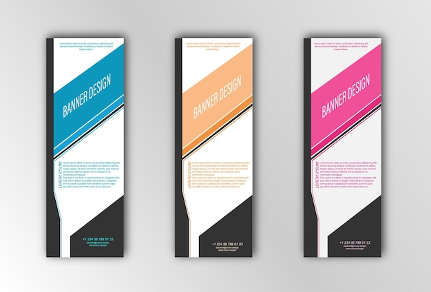 Abstract vector banner sjabloon Illustratie voor het ontwerp van banners, posters, kaarten en visuele inhoud