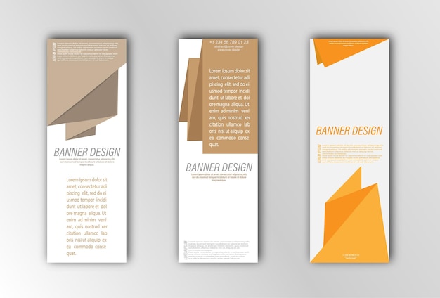 Abstract vector banner template Illustration for the design of banners posters cards and visual content