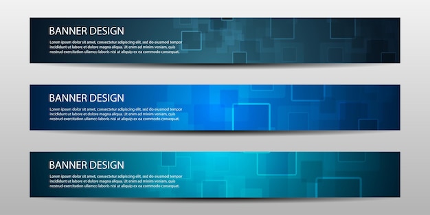 Vector abstract vector banners with geometric background annual report design templates future poster template design