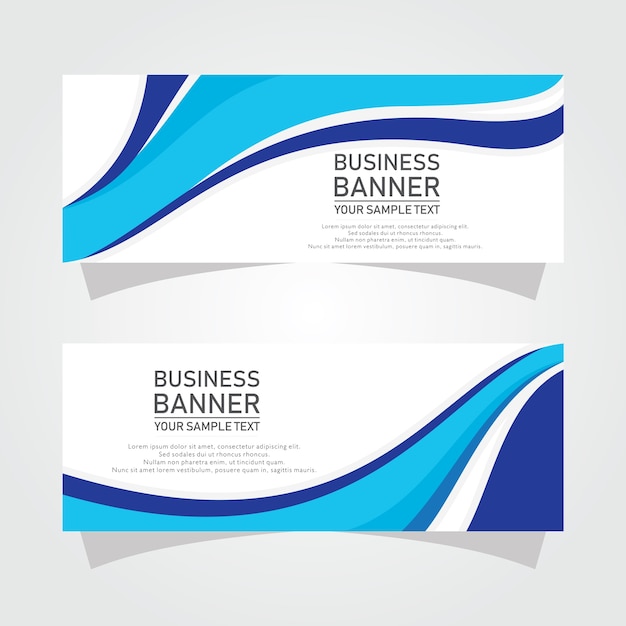 Abstract vector bedrijf banner ontwerpen