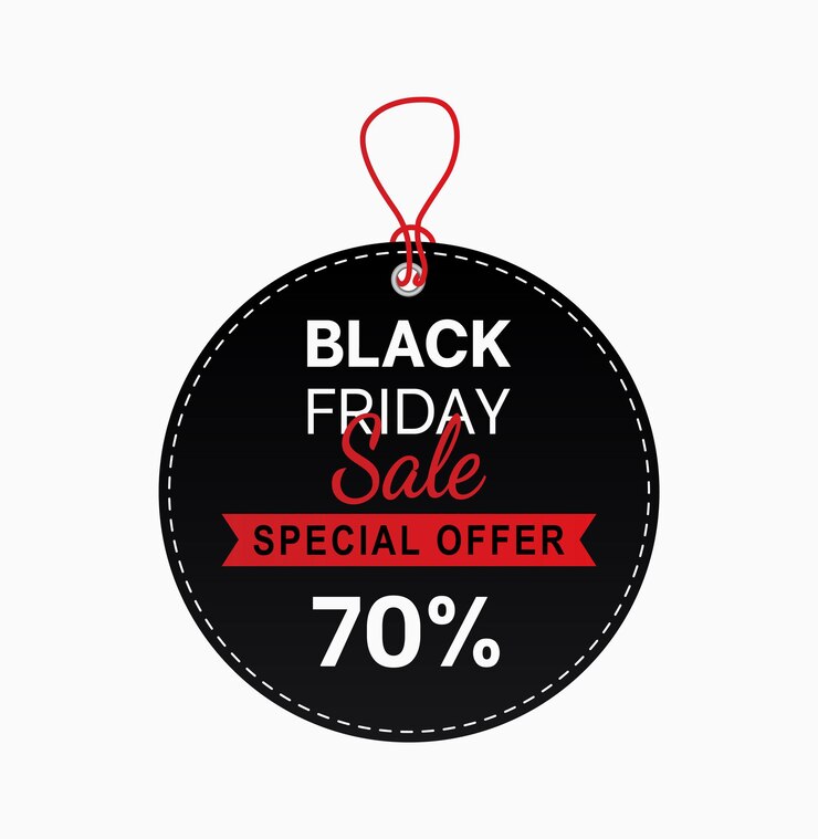 Abstract vector black friday sale layout background