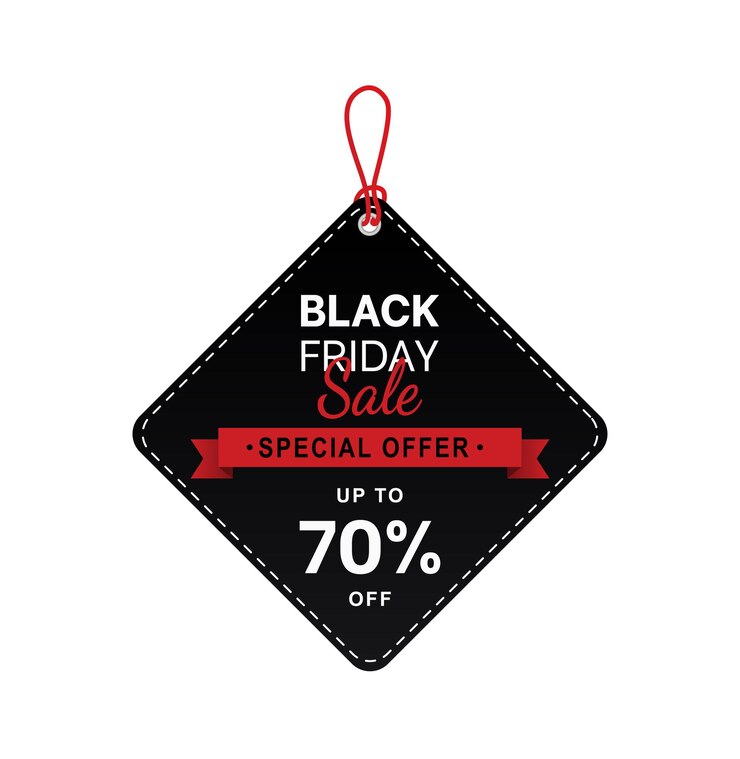 Abstract vector black friday sale layout background