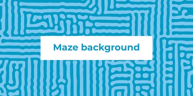 Vector abstract vector blue maze background