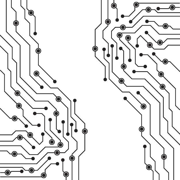 Abstract vector circuit board technology pattern for background