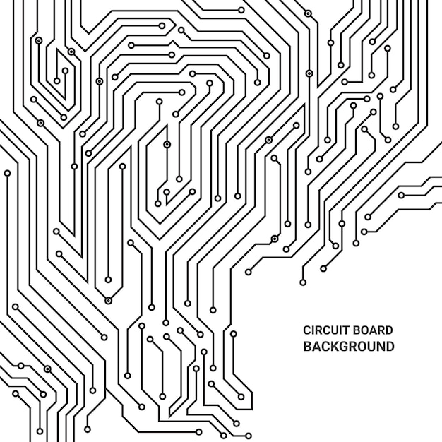 Abstract vector circuit board technology pattern for background