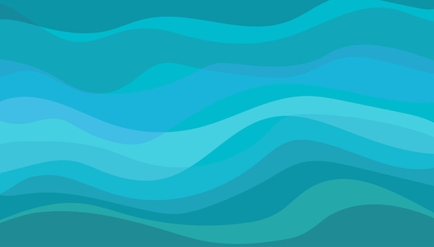 Abstract vector colorful waves illustration background Flat design style