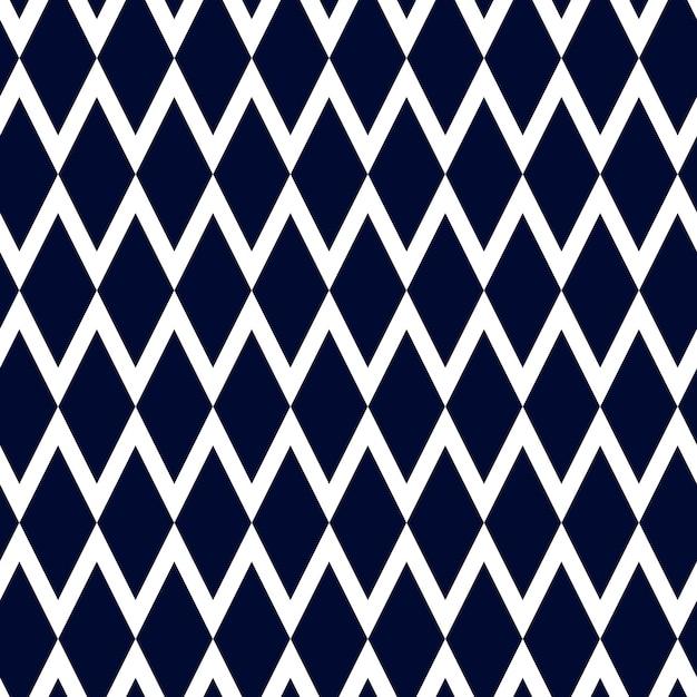 Navy Blue and White Zigzag Stripes Chevron Pattern Tissue Paper