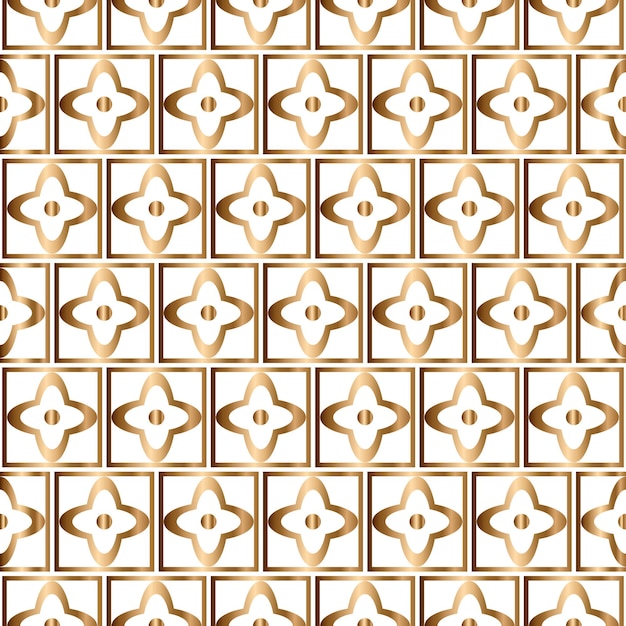 Abstract vector geometrisch gouden naadloos patroon