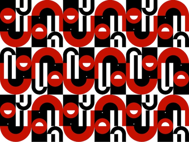 Abstract vector geometrisch patroonontwerp in Bauhaus-stijl